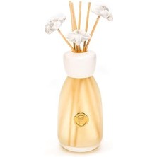 Nexa Missi 230 ml Ekru Seramik Çiçek Taş Çubuklu Beyaz Sabun Oda/banyo Kokusu