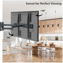 Nexa 60 Inç'e Kadar (Yeni Nesil Tv) Uyumlu Hareketli LCD LED Televizyon Askı Aparatı 60" E Kadar ve 30 kg Ultra Ince ve Normal Led/lcd Tv'lerle Uyumludur AS-2642H