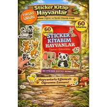 Sticker Kitabım Hayvanlar – 60 Renkli Çıkartma ile Eğitici Etkinlik Kitabı
