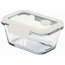 Nexa Glace Vakumlu Cam Saklama Kabı 460 ml Bej