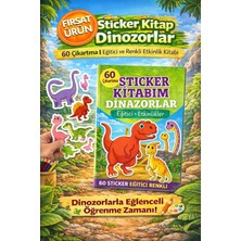 Sticker Kitabım Dinozorlar – 60 Renkli ve Eğitici Çıkartma ile Öğretici Etkinlik Kitabı