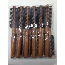 Aesco Astra RD-557A Tel Koyu Ahşap Renk Saç Fırçası Tarak - Lisinya