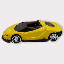 Aesco Metal Mini Arabalar  8 cm - Sarı - 2 (Lisinya)