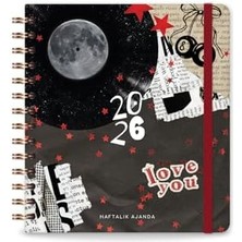 Nexa 2026 18X20 Spiralli Haftalık Kare Ajanda 12 Aylık - Kolaj