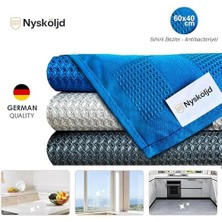 Nexa Plus Mikrofiber Bez Cam Bezi Mikrofiber Temizlik Bezleri Sihirli Mikrofiber Temizlik Bezi Ev Mutfak Araba Motosiklet Pencereler 40X60 cm 3 Adet