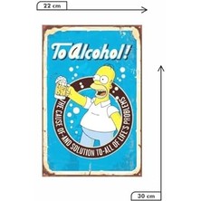 Nexa Kuşe Kağıt Duvar Posteri Simpsonlar Retro DRTR0039