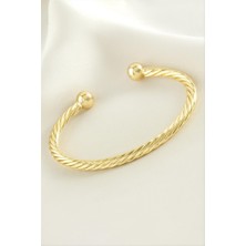 Zero Land Matrixzn Burgulu Kelepçe Bileklik - Sarı