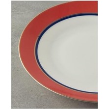 Liora Carny Porselen Servis Tabağı 25 cm Turuncu