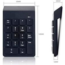 Nexa AL-2021 USB Numpad Keypad Kablosuz Numerik Klavye USB Numaratör Tuş Takımı