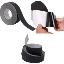 Aesco Merdiven Zemin Kaydırmaz Güçlü Bant Yapışkanlı Kaymaz Bant Siyah 25 mm x 5 Metre ( Lisinya )