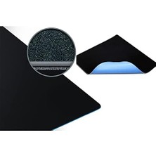 Liora LN-53146 Siyah Mavi Taban Suya Dayanıklı 30CM x 40CM Ofis + Gaming Kayma Yapmaz, Titreme Yapmayan Mouse Pad (Medium)