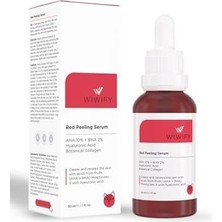 Nexa Gözenek Sıkılaştırıcı Akne Karşıtı Yenileyici Botanikal Kolajen Peeling Serum (AHA10% + Bha2%) 30 ml Red Peelıng Serum