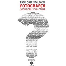 Liora Fotoğrafça 1000 Soru 1001 Cevap