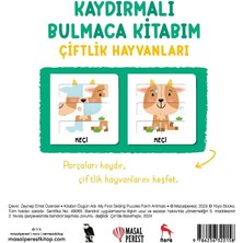 Liora Kaydırmalı Bulmaca Kitabım - Çiftlik Hayvanları