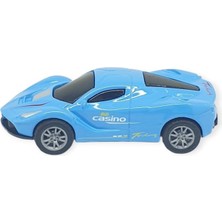 Aesco Çek Bırak Metal Küçük Arabalar 8 cm - SH40031 - Mavi (Lisinya)