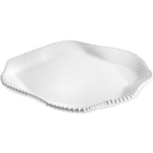 Liora Maris Melamin Beyaz Çukur Tabak 21.7X21.4X4.3 cm