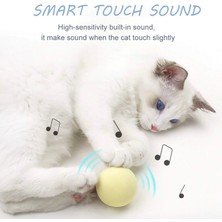 Aesco Sesli ve Akıllı Kedi Oyuncak Topu - 50 Mm, Hayvan Sesli, Eğlenceli Kedi Oyuncağı ( Lisinya )