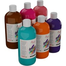 Liora Tamamlayıcı Renkler Akrilik Boya 6'lı Set 6X500 gr