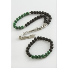Zero Land Matrixzn Malahit-Onix Tesbih Bileklik Set 8 mm - Yeşil