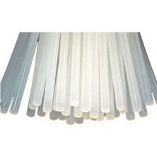 Aesco Şeffaf Sıcak Silikon Çubuğu Mum Silikon Ince 1 kg 30 cm ( Lisinya )