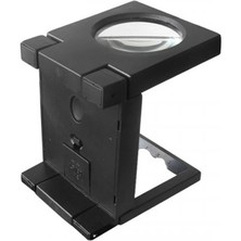 Aesco -Katlanır Plastık,led Işıklı Test Cıhazı Büyüteç 2.5X90MM ( Lisinya )