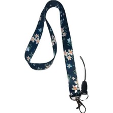 Nexa Çiçek Desenli Boyun Ipi ve Telefon Askısı