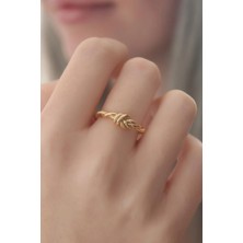 Prativas Gold Renk Halat Düğüm Model Kadın Yüzük – PRT3500EB00195