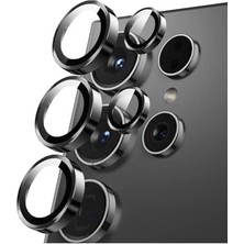 Nexa Galaxy S25 Ultra ile Uyumlu 5 Parça Kamera Lens Koruyucu Temperli Cam (Siyah)