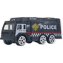 Aesco 3'lü Iş Makinaları Road Seti - Die Cast - DS044 - Polis  (Lisinya)