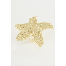 Zero Land Matrixzn Çiçek Metal Yüzük - Sarı