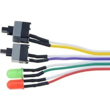Nexa Ana Kart Power Kablosu LED Işıklı Reset Açma Kapama Butonu Kablosu On Off Switch 5064