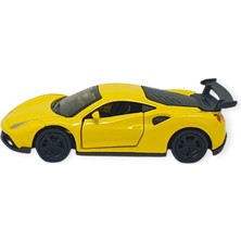 Aesco Çek Bırak Metal Küçük Arabalar 8 cm - 6411A-17 - Sarı (Lisinya)