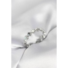 Prativas Gümüş Renk Sedefli Yonca Model Kadın Yüzük - PRT3500EB10484