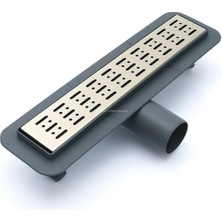 Liora Duş Kanalı, 304 Paslanmaz Çelik, Koku Önleyici Sistemli, Pürüzsüz Iç Yüzey, Yalıtım Uyumlu, Kendini Temizleyen Özel Tasarım, Yüksek Kaliteli, Otel, Için Lüks Drenaj Kanalı (40 Cm)