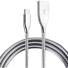 Nexa Spiralli Metal Type-C Hızlı Şarj Kablosu 1metre PDA00010