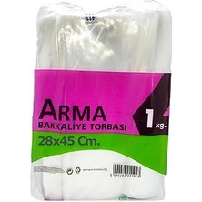 Nexa Şeffaf Naylon 4 Lük 28X45 Cm. Bakkaliye Poşeti Torbası - 1 Kg. - Ort. 115 Adet - 1 Paket