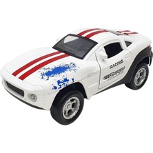 Aesco Mustang Çek Bırak Spor Araba - Işıklı Sesli Model - FY6148-12D-BEYAZ (Lisinya)
