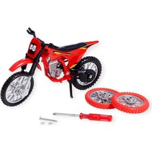 Aesco 1:18 Ölçekli Model Motosiklet - DS928 - Kırmızı (Lisinya)