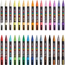 Liora Uni Markör Kalem 3m Set 0.9-1.3 mm Keçe Uçlu (30'lu Set)