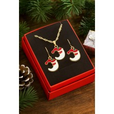 Zero Land Matrixzn Hilal Yılbaşı Kutulu Zincir Kolye Set - Kırmızı