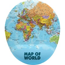 Nexa Renkli Dünya Haritası Bilek Destekli Mouse Pad