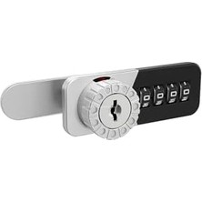 Liora Şifreli Çekmece Kilidi, Gövde, Nikel Kaplama, Güvenli, 4 Haneli Şifreleme, Mobilya, Dolap Kilidi