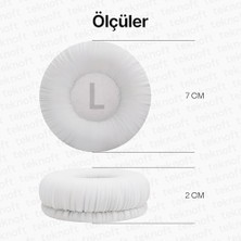 Liora Için 250 450BT 460BT 500 500BT 510BT 520BT 560BT 600BT 600BTNC 660NC Modelleri Ile Uyumlu Yumuşak ve Rahat Kulaklık Pedi ve Kafa Yastığı (Beyaz, Kulaklık Pedi + Kafa Yastığı)