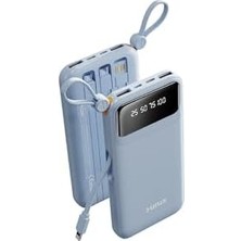 Nexa 10.000 Mah Dijital Göstergeli Kendinden Kablolu Powerbank Mavi PB-120