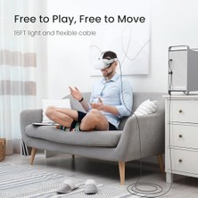 Liora Design Link Kablosu Aksesuarları 3m, Cableclip ile Uyumlu 3/2/1/pro ve Pico 4, Yüksek Hızlı Pc Veri Aktarımı, USB 3.0'dan USB C'ye Vr Kulaklığı Için Kablo