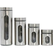 Nexa 2'li Ayarlanabilir Metal Gövdeli Cam Tuzluk ve Baharatlık Seti - Şık ve Dayanıklı Tasarım, Mutfakta Pratik Kullanım (Krom, 14 Cm)