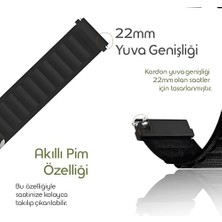 Liora Loop 22MM Kumaş Kordon ile Uyumlu Gt5/gt5 Pro/gt4/ 4 Pro/gt3/gt3 Pro/gt2/gt2 Pro 46MM Için Terletme Yapmayan Nefes Alabilen Konforlu Spor Tasarımlı Kayış