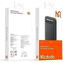 Liora 10000MAH Powerbank LED Ekranlı 10.000 Mah Taşınabilir Şarj Cihazı Siyah MC-4422