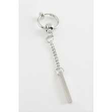 Zero Land Matrixzn Çubuk Erkek Çelik Küpe - Gümüş Rengi