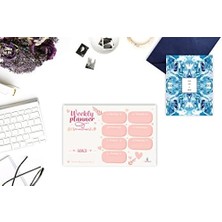 Liora Masaüstü Set - 50 Sayfa Tarihsiz Haftalık, Günlük Planlayıcı - Ofis Çalışanı, Öğrenci, Genç, Öğretmen Için Randevu, Toplantı, Organizasyon To Do - 3 Parça - Kalp Serisi